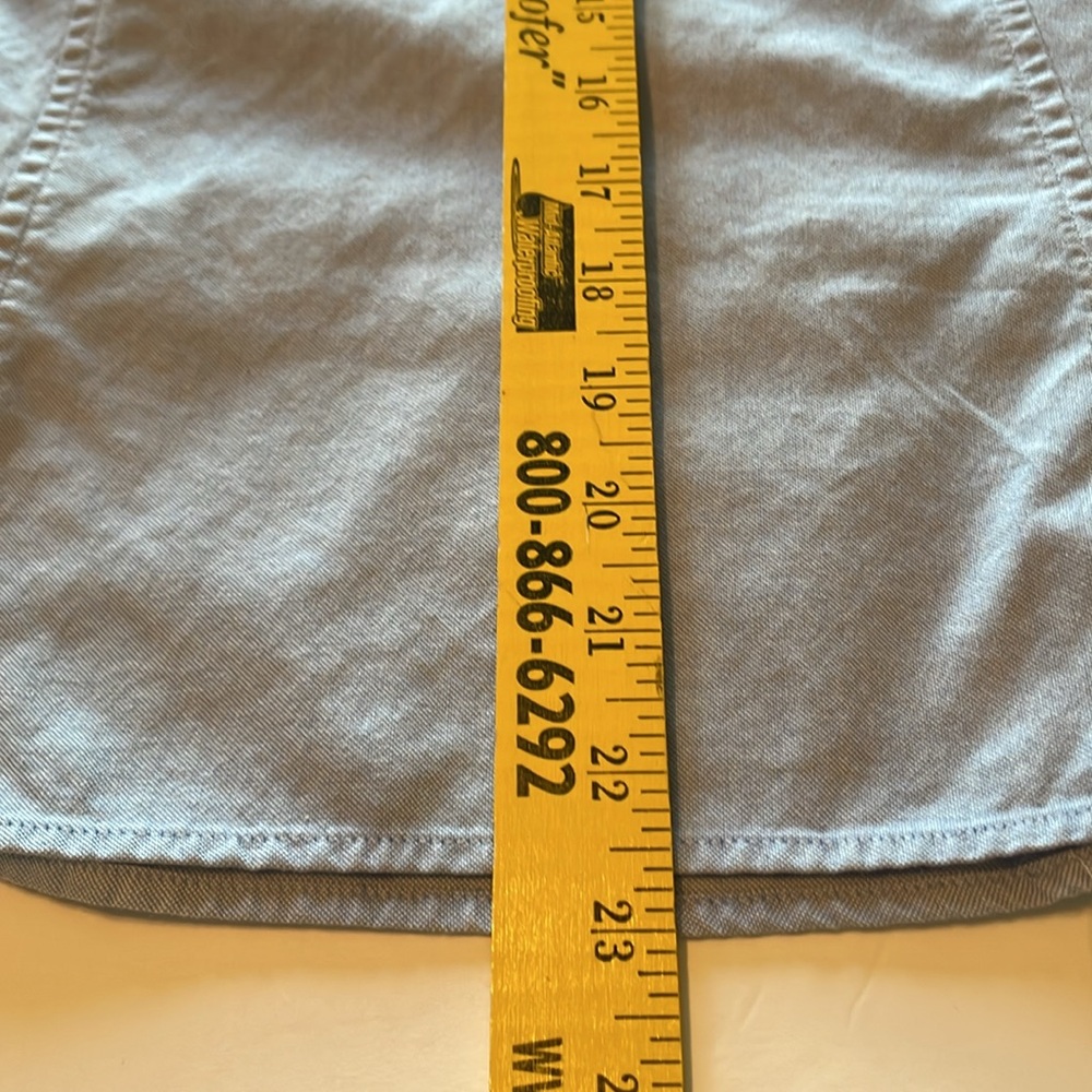 Talbots Chambray 1/4 Button Pullover With Silver … - image 8